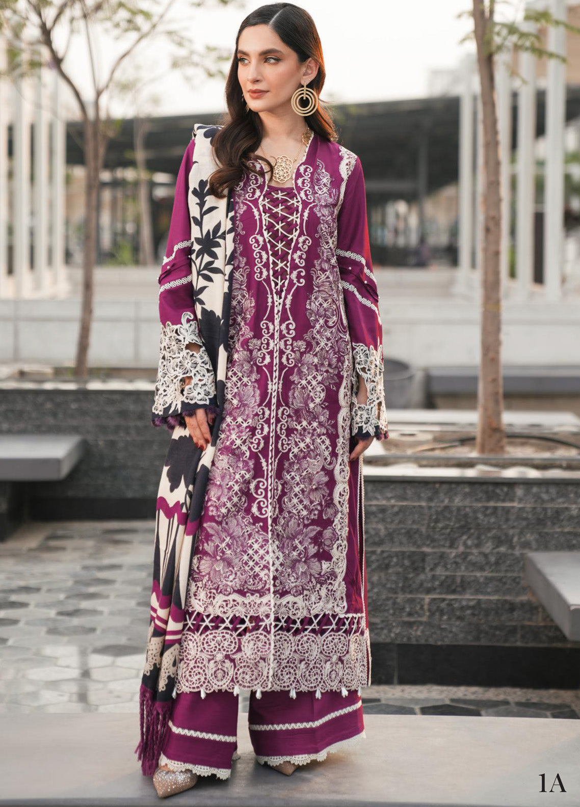 Elaf Embroidered Linen 3 Piece Unstitched Suit EL24PW 1A INFINITE LOVE Elaf Embroidered Linen 3 Piece Unstitched Suit EL24PW 1A INFINITE LOVE