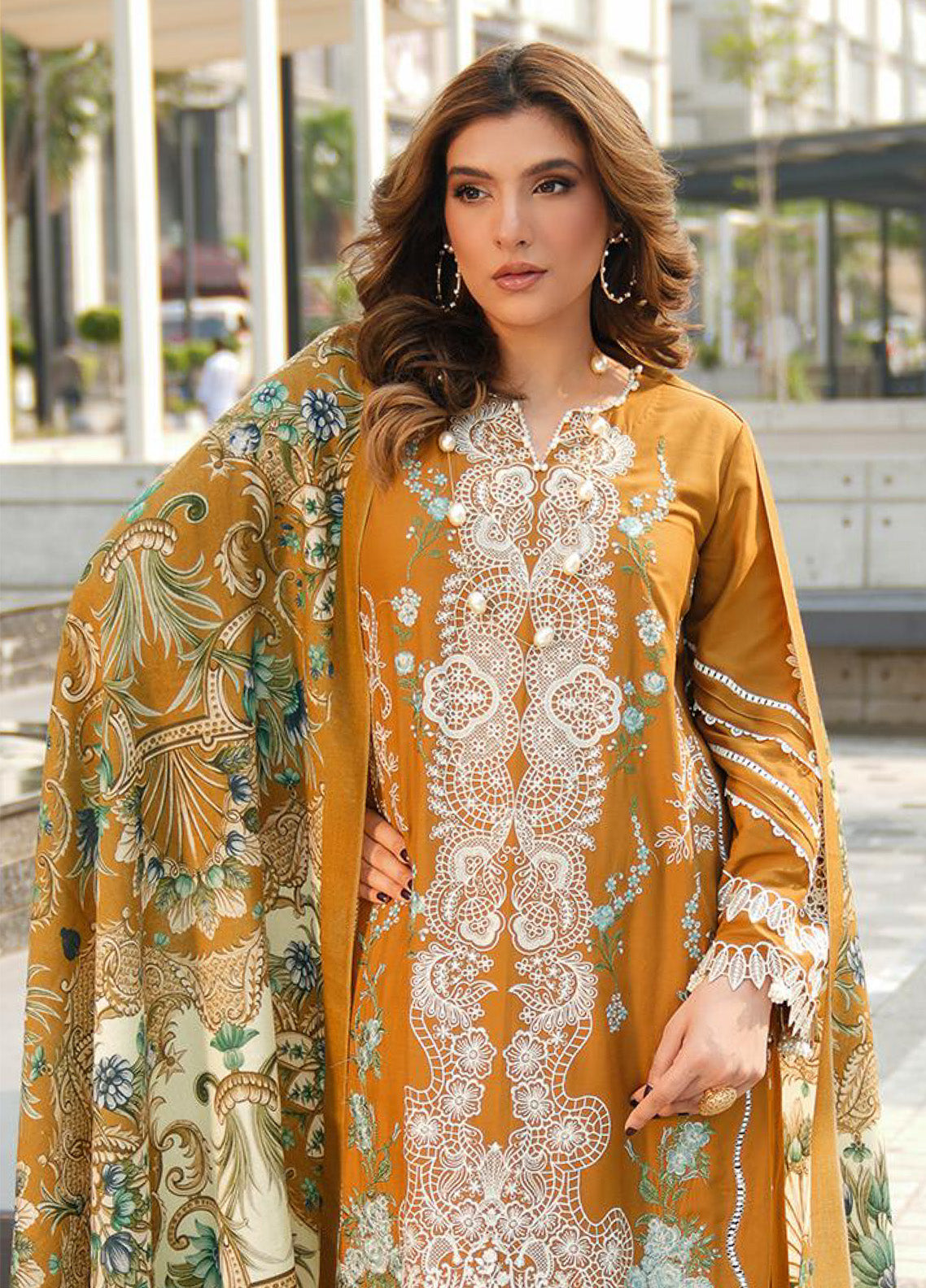 Elaf Embroidered Linen 3 Piece Unstitched Suit EL24PW 3A SUNKISSED MEADOWS Elaf Embroidered Linen 3 Piece Unstitched Suit EL24PW 3A SUNKISSED MEADOWS