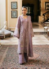 Elaf Luxury Embroidered Karandi 3 Piece Unstitched Suit EF25LW D-EWK-1A LILIQUE