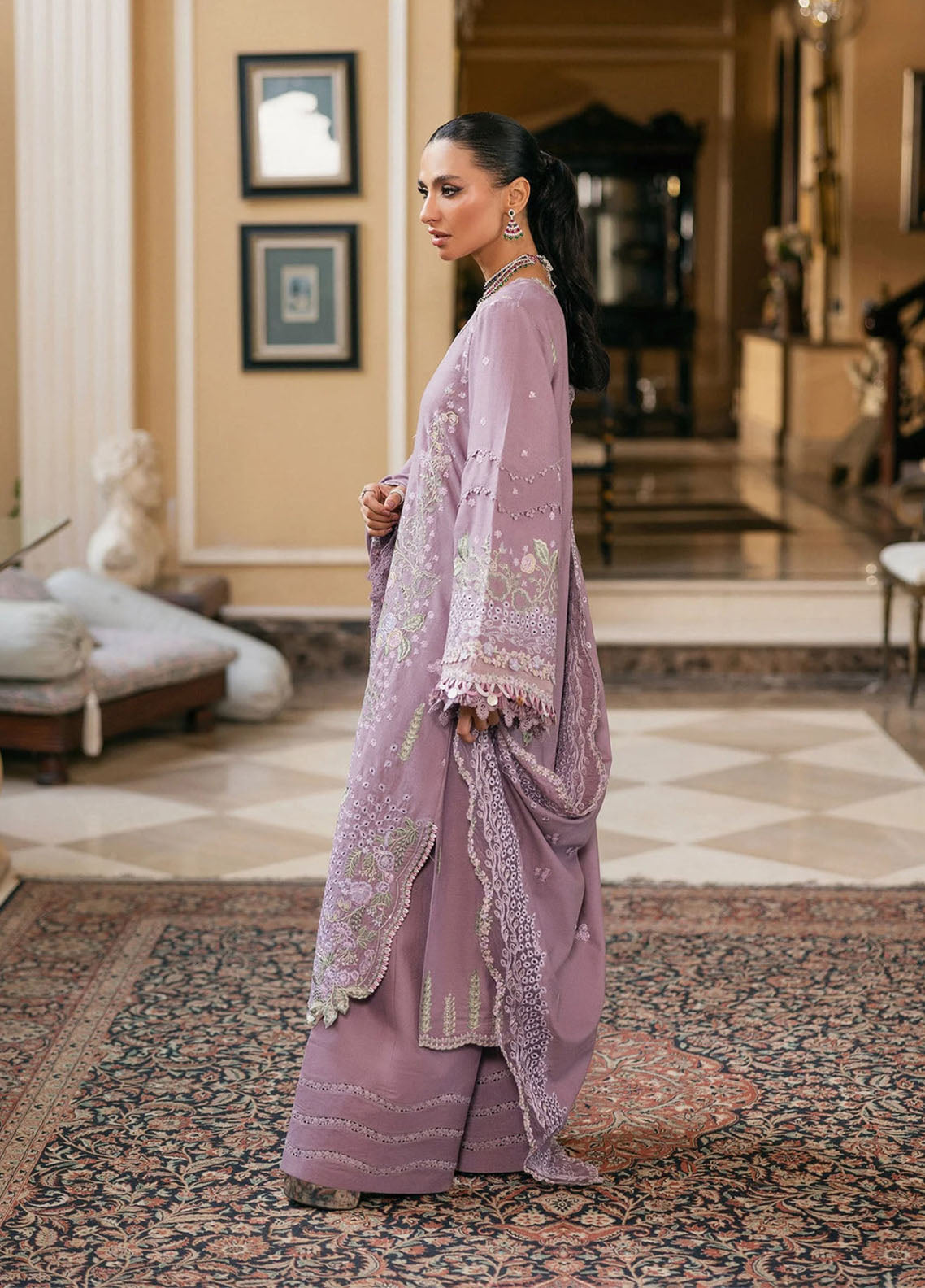 Elaf Luxury Embroidered Karandi 3 Piece Unstitched Suit EF25LW D-EWK-1A LILIQUE Elaf Luxury Embroidered Karandi 3 Piece Unstitched Suit EF25LW D-EWK-1A LILIQUE