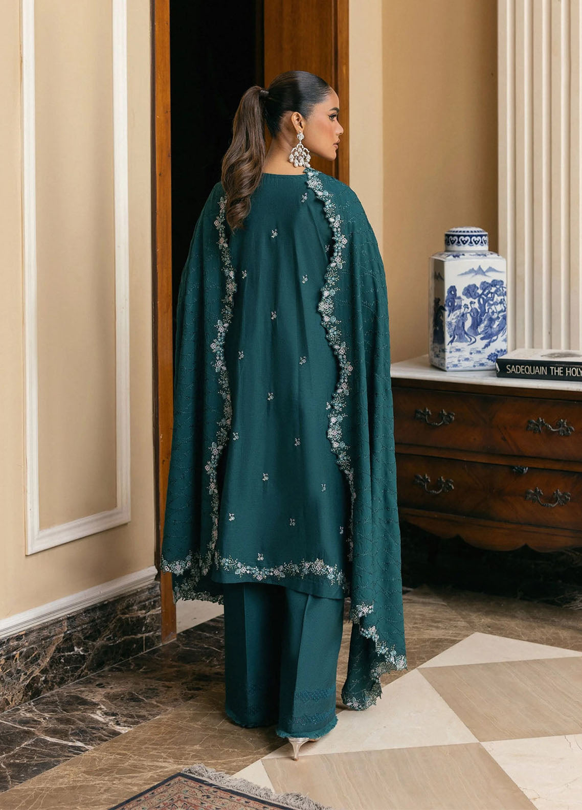 Elaf Luxury Embroidered Karandi 3 Piece Unstitched Suit EF25LW D-EWK-2A FIORENNE Elaf Luxury Embroidered Karandi 3 Piece Unstitched Suit EF25LW D-EWK-2A FIORENNE
