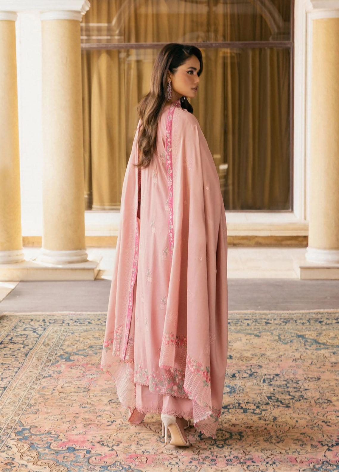 Elaf Luxury Embroidered Karandi 3 Piece Unstitched Suit EF25LW D-EWK-3A DUSTYROSE Elaf Luxury Embroidered Karandi 3 Piece Unstitched Suit EF25LW D-EWK-3A DUSTYROSE