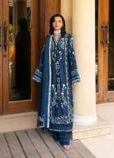 Elaf Luxury Embroidered Karandi 3 Piece Unstitched Suit EF25LW D-EWK-3B AQUELUNE