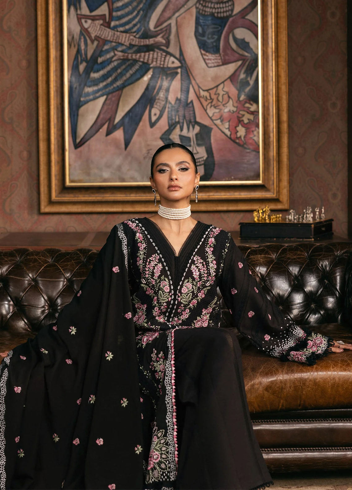 Elaf Luxury Embroidered Karandi 3 Piece Unstitched Suit EF25LW D-EWK-4A NIGHTBELLE Elaf Luxury Embroidered Karandi 3 Piece Unstitched Suit EF25LW D-EWK-4A NIGHTBELLE