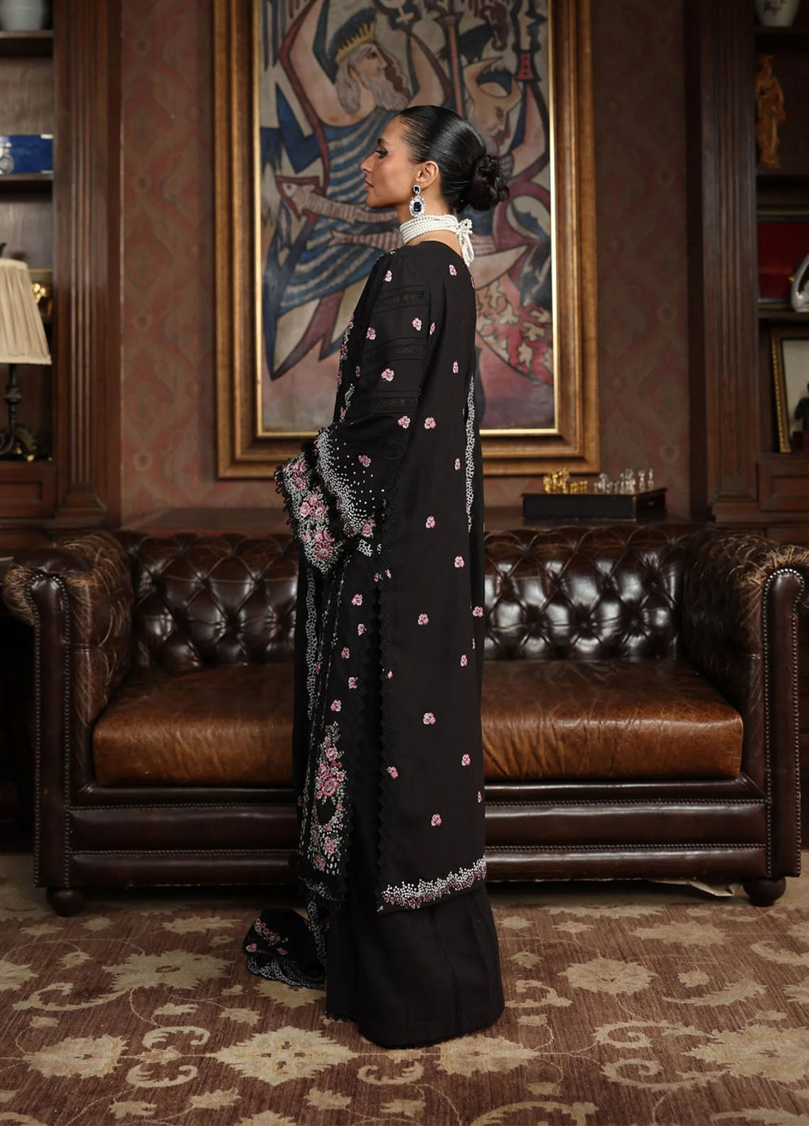Elaf Luxury Embroidered Karandi 3 Piece Unstitched Suit EF25LW D-EWK-4A NIGHTBELLE Elaf Luxury Embroidered Karandi 3 Piece Unstitched Suit EF25LW D-EWK-4A NIGHTBELLE