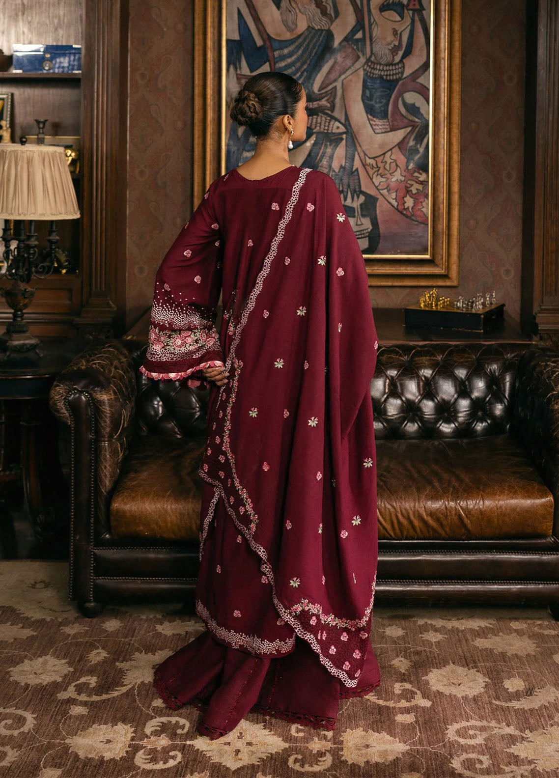 Elaf Luxury Embroidered Karandi 3 Piece Unstitched Suit EF25LW D-EWK-4B CRIMSONELLE Elaf Luxury Embroidered Karandi 3 Piece Unstitched Suit EF25LW D-EWK-4B CRIMSONELLE