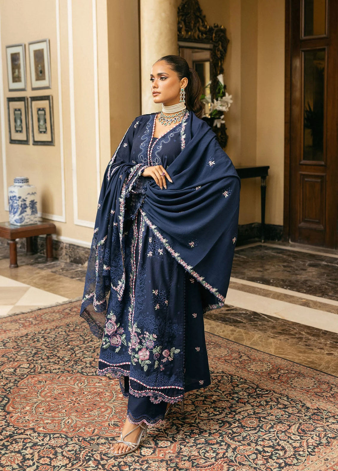 Elaf Luxury Embroidered Karandi 3 Piece Unstitched Suit EF25LW D-EWK-6B AMBER HAZE Elaf Luxury Embroidered Karandi 3 Piece Unstitched Suit EF25LW D-EWK-6B AMBER HAZE