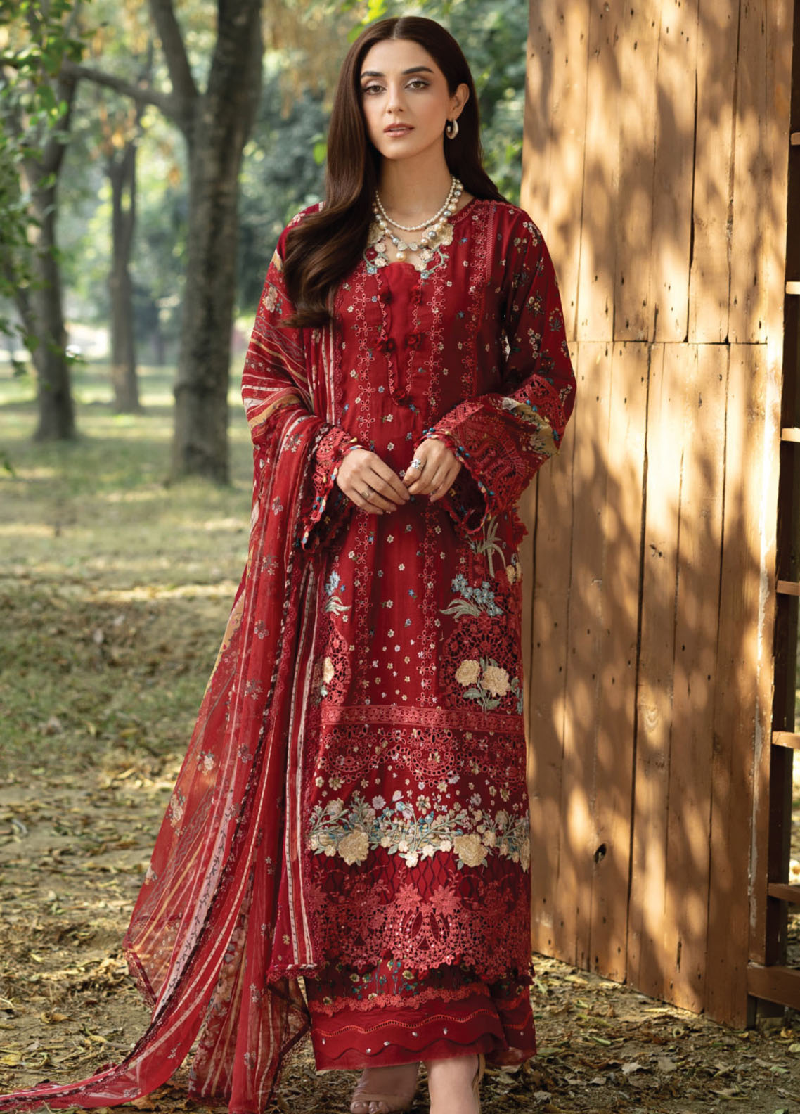 Elaf Premium Chikankari Lawn 3 Piece Unstitched Suit EF26CP D-ERC-1B MARJAAN Elaf Premium Chikankari Lawn 3 Piece Unstitched Suit EF26CP D-ERC-1B MARJAAN
