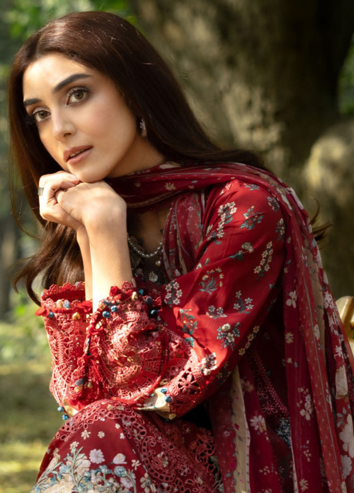Elaf Premium Chikankari Lawn 3 Piece Unstitched Suit EF26CP D-ERC-1B MARJAAN Elaf Premium Chikankari Lawn 3 Piece Unstitched Suit EF26CP D-ERC-1B MARJAAN