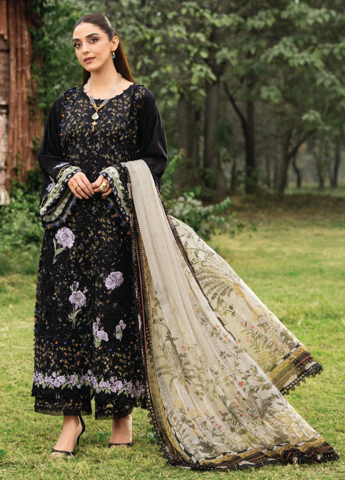 Elaf Premium Chikankari Lawn 3 Piece Unstitched Suit EF26CP D-ERC-4A KOYAL Elaf Premium Chikankari Lawn 3 Piece Unstitched Suit EF26CP D-ERC-4A KOYAL