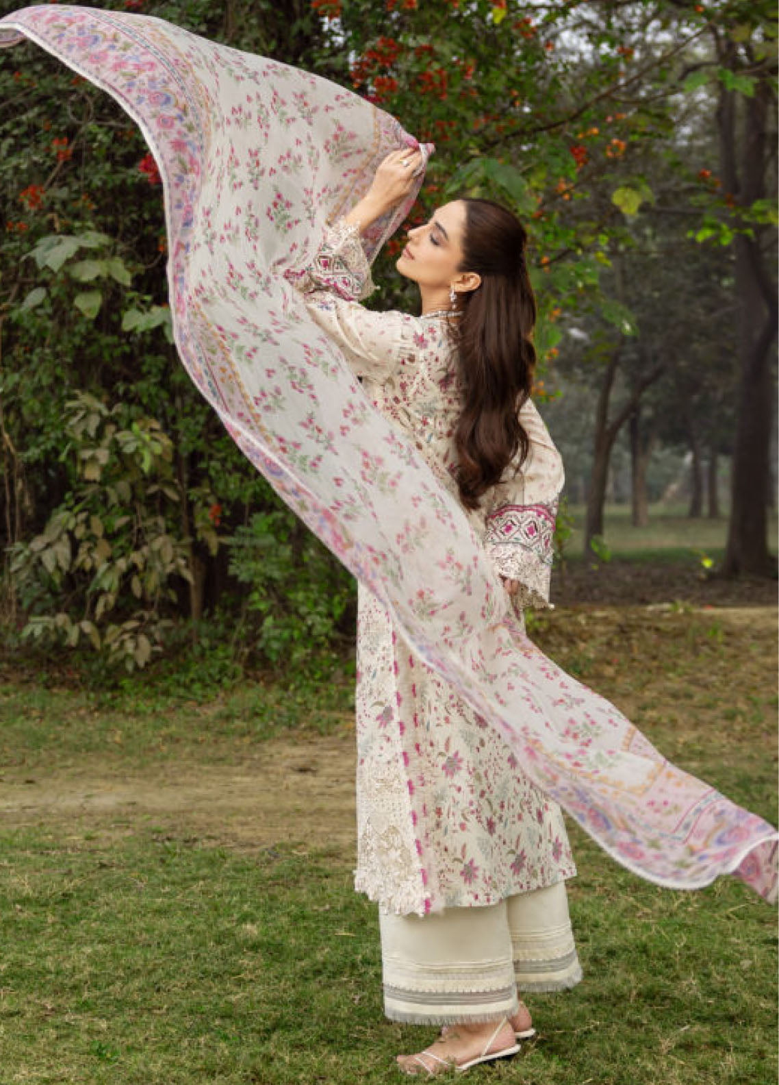 Elaf Premium Chikankari Lawn 3 Piece Unstitched Suit EF26CP D-ERC-5A MEHR Elaf Premium Chikankari Lawn 3 Piece Unstitched Suit EF26CP D-ERC-5A MEHR