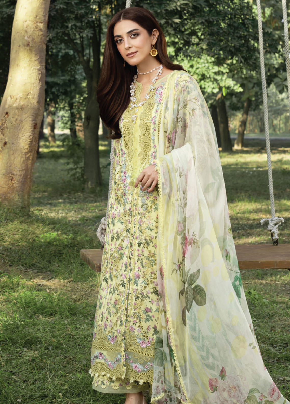 Elaf Premium Chikankari Lawn 3 Piece Unstitched Suit EF26CP D-ERC-6A EYRA Elaf Premium Chikankari Lawn 3 Piece Unstitched Suit EF26CP D-ERC-6A EYRA