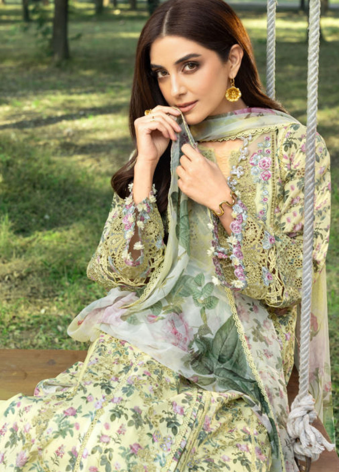 Elaf Premium Chikankari Lawn 3 Piece Unstitched Suit EF26CP D-ERC-6A EYRA Elaf Premium Chikankari Lawn 3 Piece Unstitched Suit EF26CP D-ERC-6A EYRA