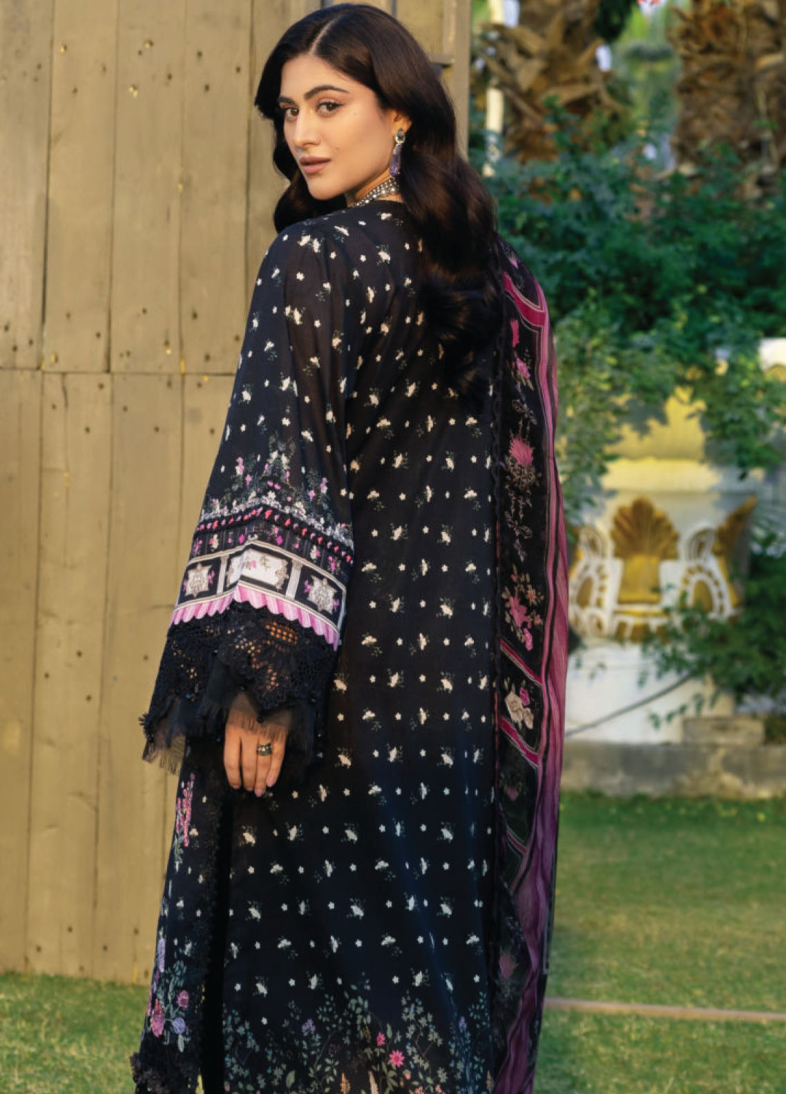 Elaf Premium Chikankari Lawn 3 Piece Unstitched Suit EF26CP D-ERC-7A ARZO Elaf Premium Chikankari Lawn 3 Piece Unstitched Suit EF26CP D-ERC-7A ARZO