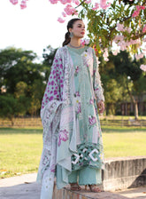 Elaf Print Chikankari Lawn 3 Piece Unstitched Suit EF24C ECK-05 B CELESTIAL