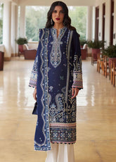 Elan Luxury Embroidered Lawn 3 Piece Unstitched Suit EL24LEL D-4B MAHROSH