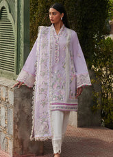 Elan Luxury Embroidered Lawn 3 Piece Unstitched Suit EL24LEL D-8A ZENEL