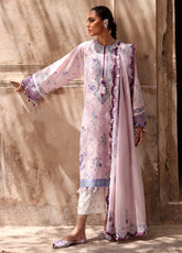 Elan Luxury Embroidered Lawn 3 Piece Unstitched Suit EL25LL ALARA EL25-12 B