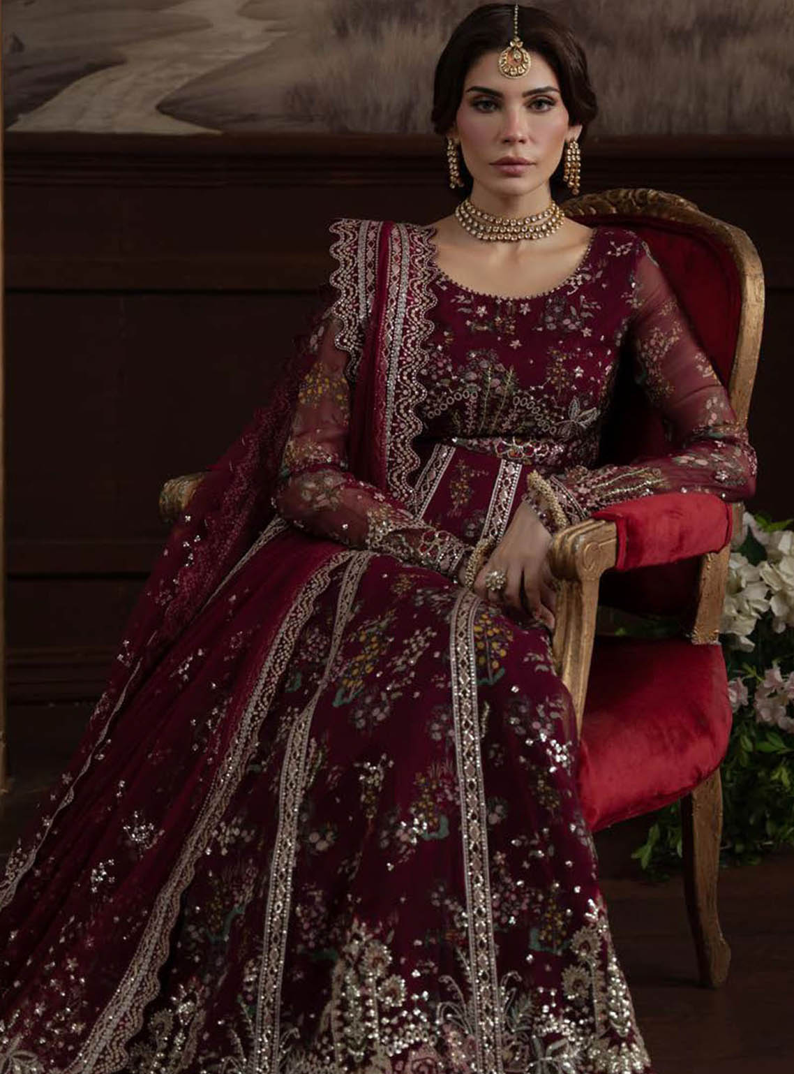 Elanora By Nureh Luxury Embroidered Chiffon 4 Piece Unstitched Suit NU25ELCV2 D-NEL-72 Elanora By Nureh Luxury Embroidered Chiffon 4 Piece Unstitched Suit NU25ELCV2 D-NEL-72