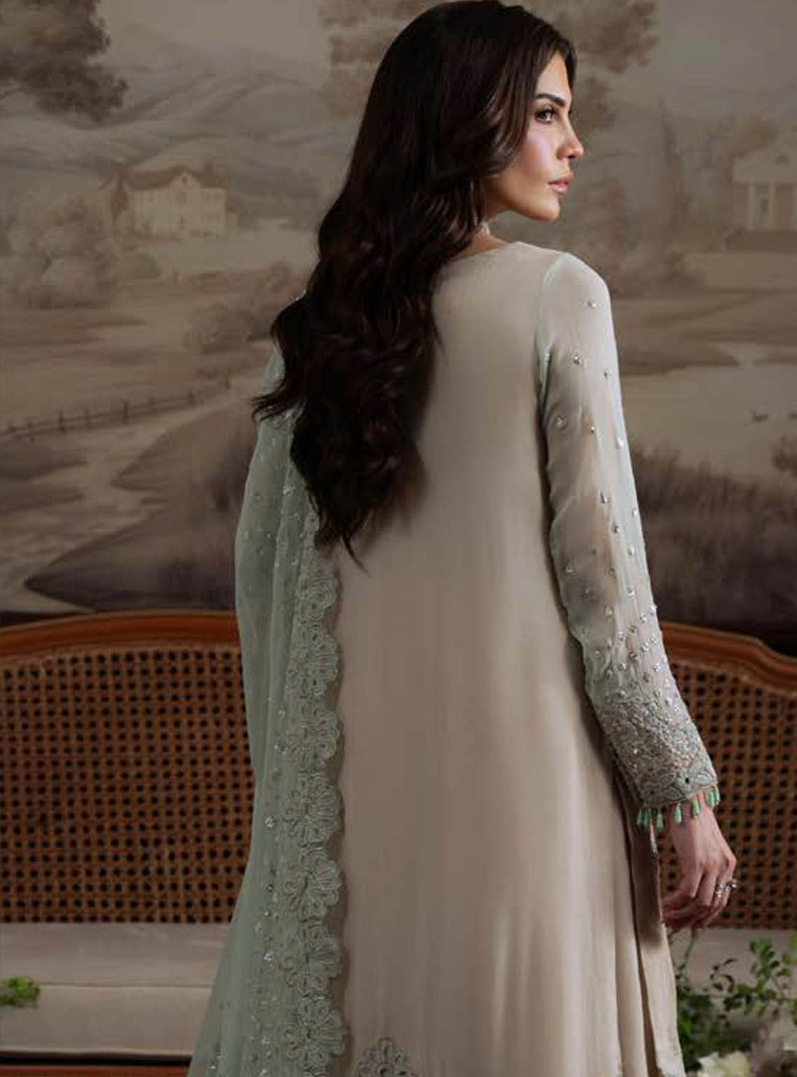 Elanora By Nureh Luxury Embroidered Chiffon 4 Piece Unstitched Suit NU25ELCV2 D-NEL-73 Elanora By Nureh Luxury Embroidered Chiffon 4 Piece Unstitched Suit NU25ELCV2 D-NEL-73