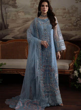 Elanora By Nureh Luxury Embroidered Chiffon 4 Piece Unstitched Suit NU25ELCV2 D-NEL-74