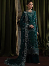 Elanora By Nureh Luxury Embroidered Chiffon 4 Piece Unstitched Suit NU25ELCV2 D-NEL-77
