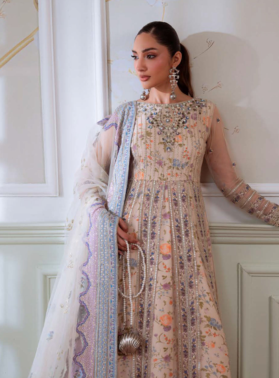 Elanora By Nureh Luxury Embroidered Chiffon 4 Piece Unstitched Suit NU25ELCV3 D-NEL-80 Elanora By Nureh Luxury Embroidered Chiffon 4 Piece Unstitched Suit NU25ELCV3 D-NEL-80