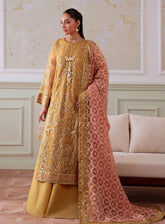 Elanora By Nureh Luxury Embroidered Chiffon 4 Piece Unstitched Suit NU25ELCV3 D-NEL-81