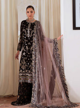 Elanora By Nureh Luxury Embroidered Chiffon 4 Piece Unstitched Suit NU25ELCV3 D-NEL-83