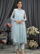 Elegance By LSM Lakhany Embroidered Chiffon 4 Piece Unstitched Suit LSM25EEC D-LG-IZ-0413