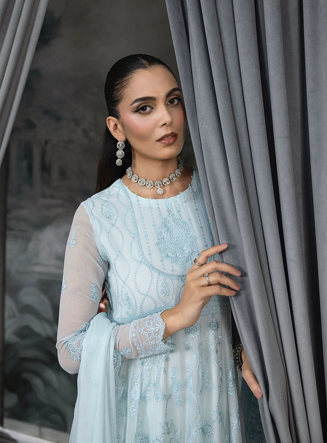 Elegance By LSM Lakhany Embroidered Chiffon 4 Piece Unstitched Suit LSM25EEC D-LG-IZ-0413 Elegance By LSM Lakhany Embroidered Chiffon 4 Piece Unstitched Suit LSM25EEC D-LG-IZ-0413