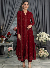 Elegance By LSM Lakhany Embroidered Chiffon 4 Piece Unstitched Suit LSM25EEC D-LG-RL-0021