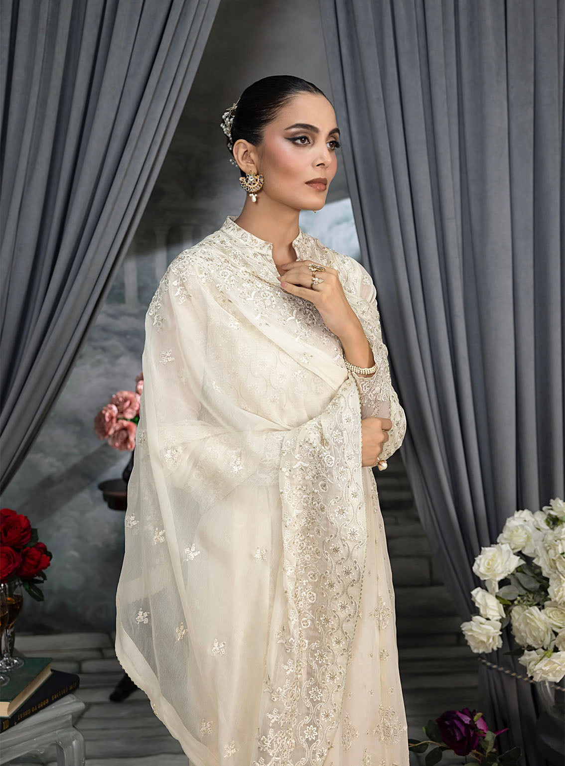 Elegance By LSM Lakhany Embroidered Chiffon 4 Piece Unstitched Suit LSM25EEC D-LG-UB-0050 Elegance By LSM Lakhany Embroidered Chiffon 4 Piece Unstitched Suit LSM25EEC D-LG-UB-0050