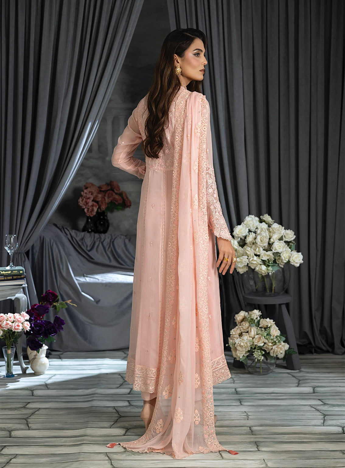 Elegance By LSM Lakhany Embroidered Chiffon 4 Piece Unstitched Suit LSM25EEC D-LG-UB-0073 Elegance By LSM Lakhany Embroidered Chiffon 4 Piece Unstitched Suit LSM25EEC D-LG-UB-0073