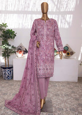 Elegant By HZ Textile Embroidered Lawn 3 Piece Unstitched Suit HZ25EE EC-819