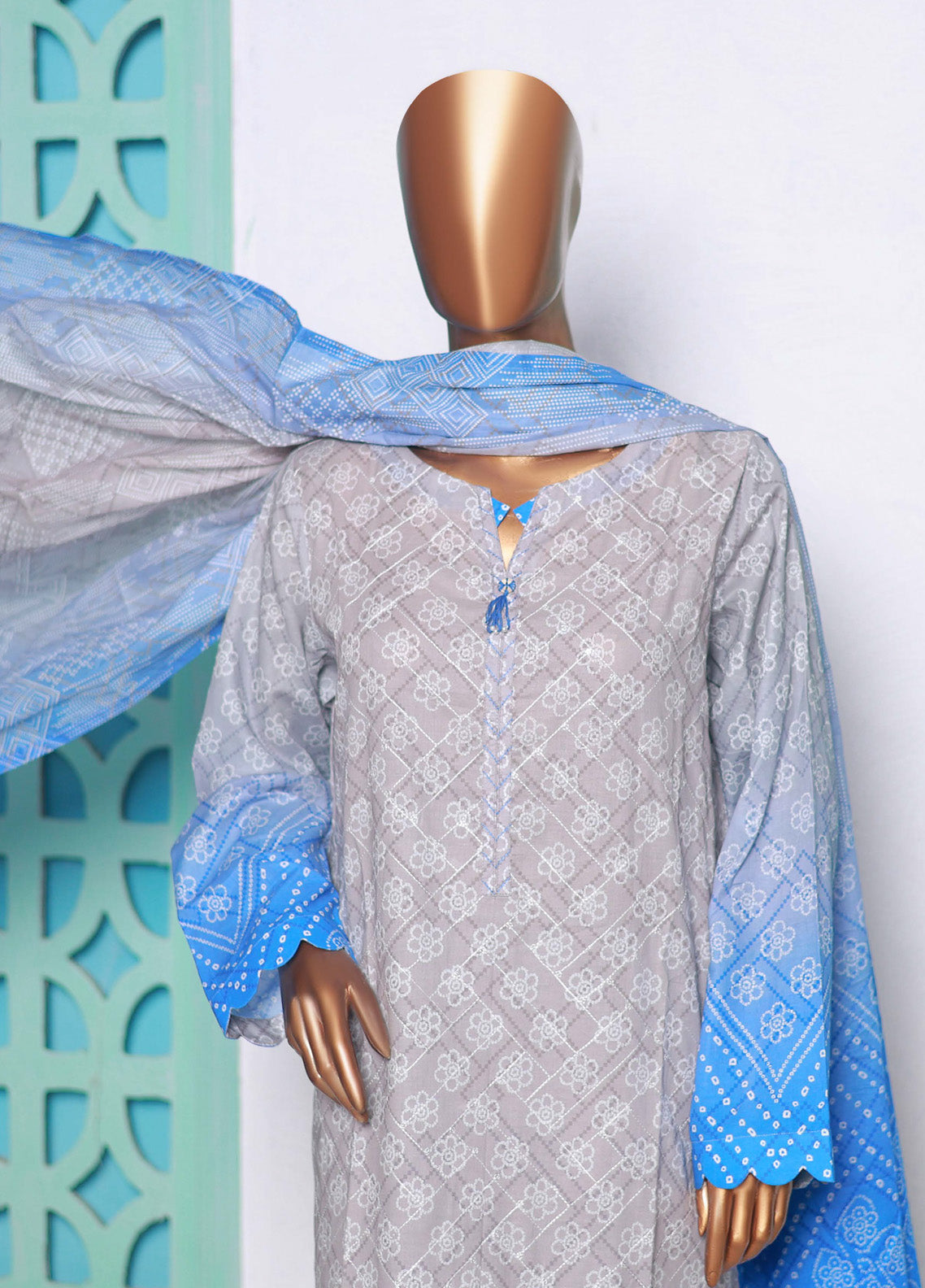 Elegant By HZ Textile Embroidered Lawn 3 Piece Unstitched Suit HZ25EE EC-932 Elegant By HZ Textile Embroidered Lawn 3 Piece Unstitched Suit HZ25EE EC-932