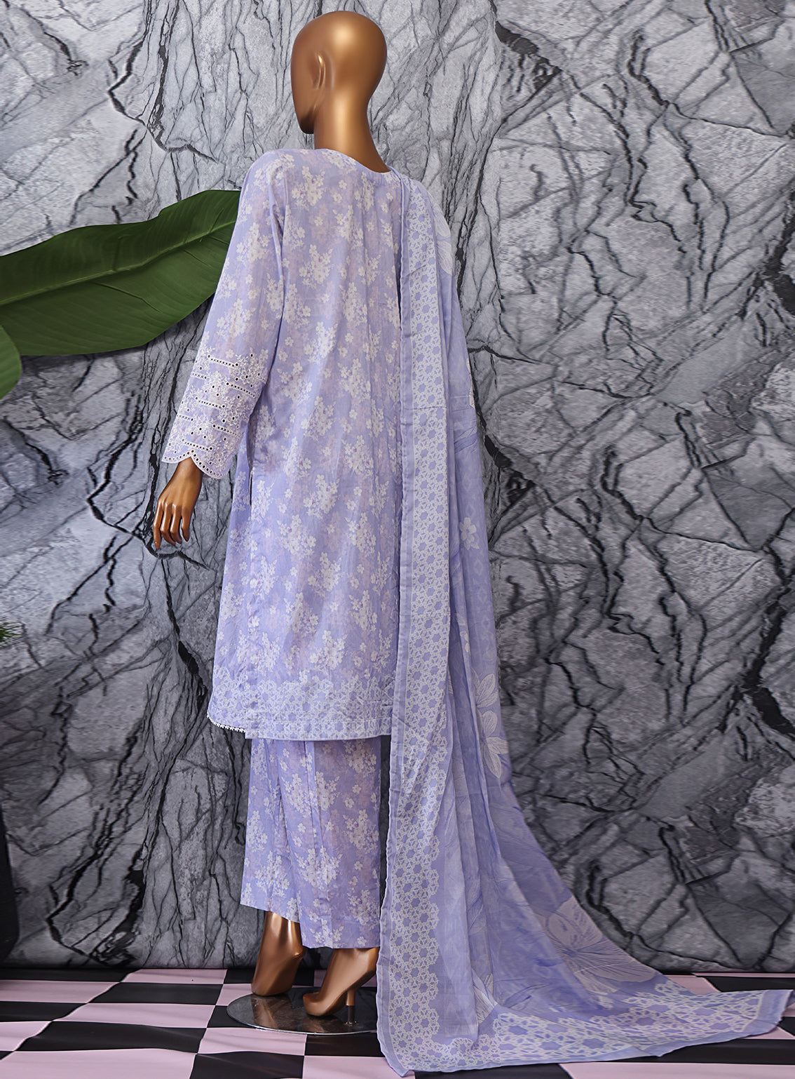 Elegant By HZ Textiles Embroidered Lawn 3 Piece Unstitched Suit HZ25EV2 EC-1046 Elegant By HZ Textiles Embroidered Lawn 3 Piece Unstitched Suit HZ25EV2 EC-1046