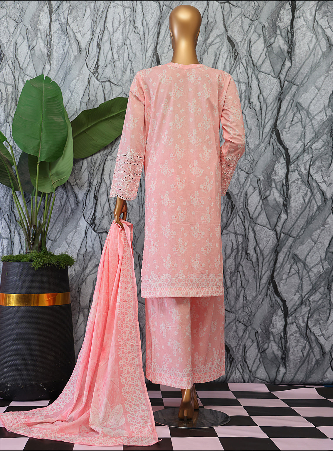 Elegant By HZ Textiles Embroidered Lawn 3 Piece Unstitched Suit HZ25EV2 EC-1048 Elegant By HZ Textiles Embroidered Lawn 3 Piece Unstitched Suit HZ25EV2 EC-1048