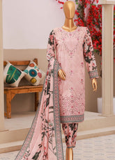 Elegant By HZ Textiles Embroidered Lawn 3 Piece Unstitched Suit HZ26EE D-CE-1018