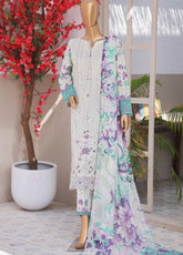 Elegant By HZ Textiles Embroidered Lawn 3 Piece Unstitched Suit HZ26EE D-CE-1019