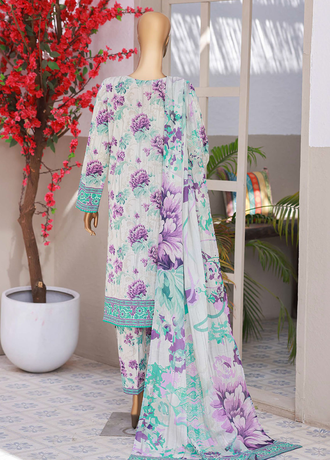 Elegant By HZ Textiles Embroidered Lawn 3 Piece Unstitched Suit HZ26EE D-CE-1019 Elegant By HZ Textiles Embroidered Lawn 3 Piece Unstitched Suit HZ26EE D-CE-1019