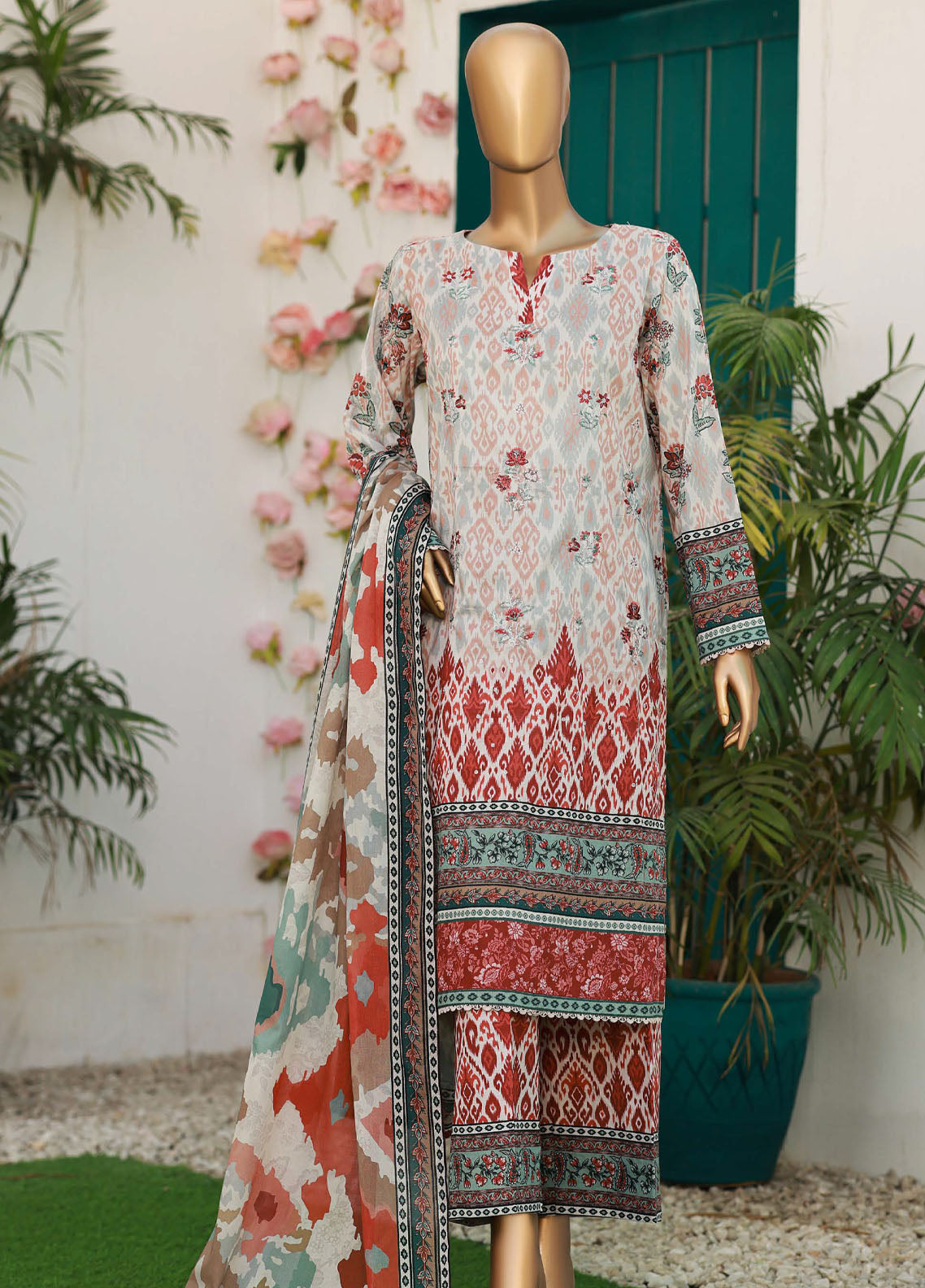 Elegant By HZ Textiles Embroidered Lawn 3 Piece Unstitched Suit HZ26EE D-CE-632 Elegant By HZ Textiles Embroidered Lawn 3 Piece Unstitched Suit HZ26EE D-CE-632