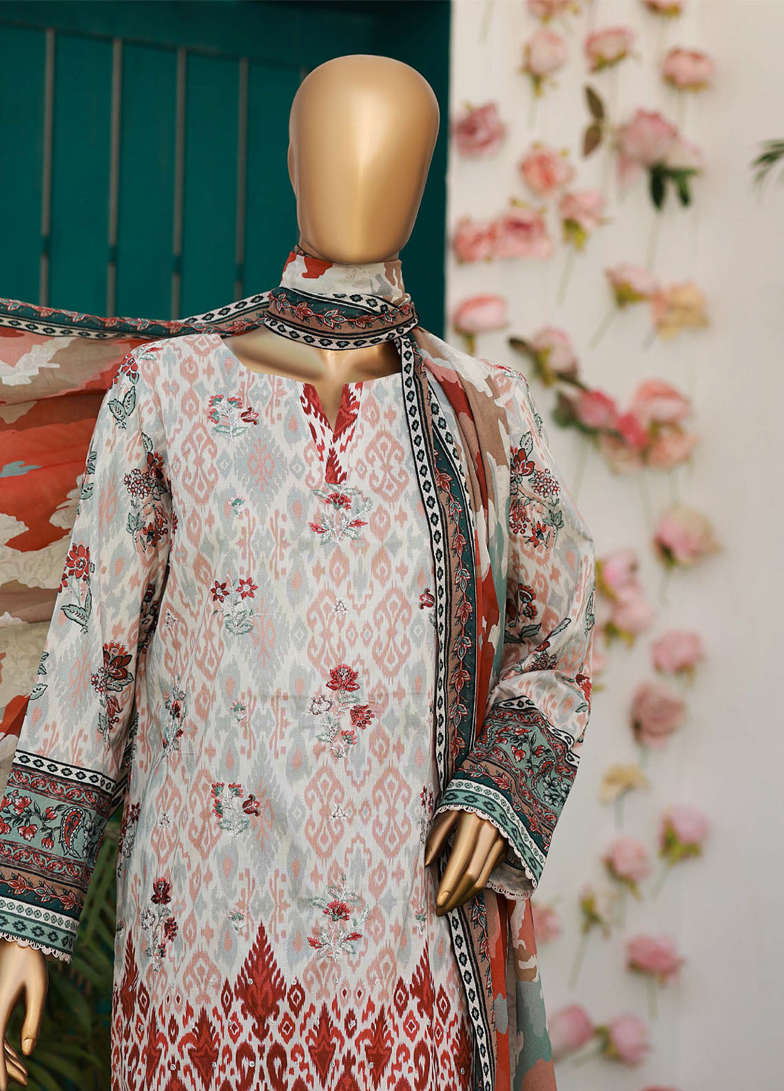 Elegant By HZ Textiles Embroidered Lawn 3 Piece Unstitched Suit HZ26EE D-CE-632 Elegant By HZ Textiles Embroidered Lawn 3 Piece Unstitched Suit HZ26EE D-CE-632