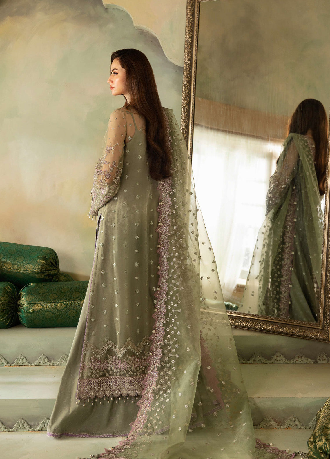 Elena By Saad Shaikh Embroidered Organza 3 Piece Unstitched Suit SSK24EW D-AZAR Elena By Saad Shaikh Embroidered Organza 3 Piece Unstitched Suit SSK24EW D-AZAR