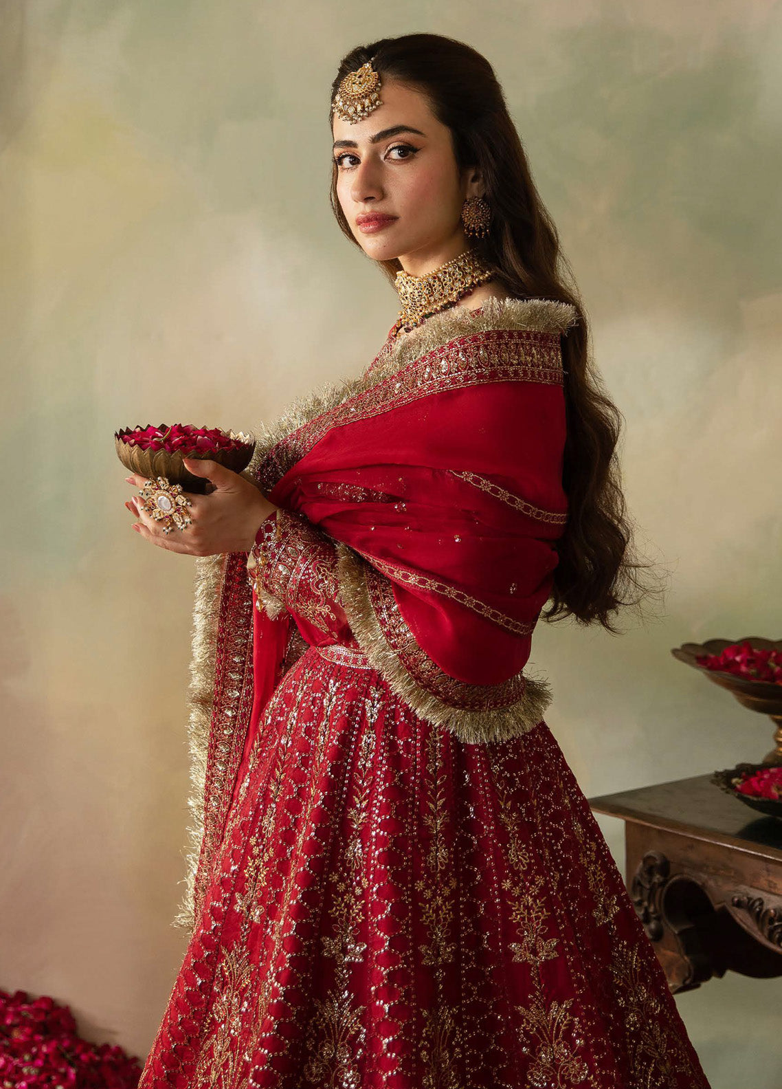 Elena By Saad Shaikh Embroidered Organza 3 Piece Unstitched Suit SSK24EW D-CERISE Elena By Saad Shaikh Embroidered Organza 3 Piece Unstitched Suit SSK24EW D-CERISE