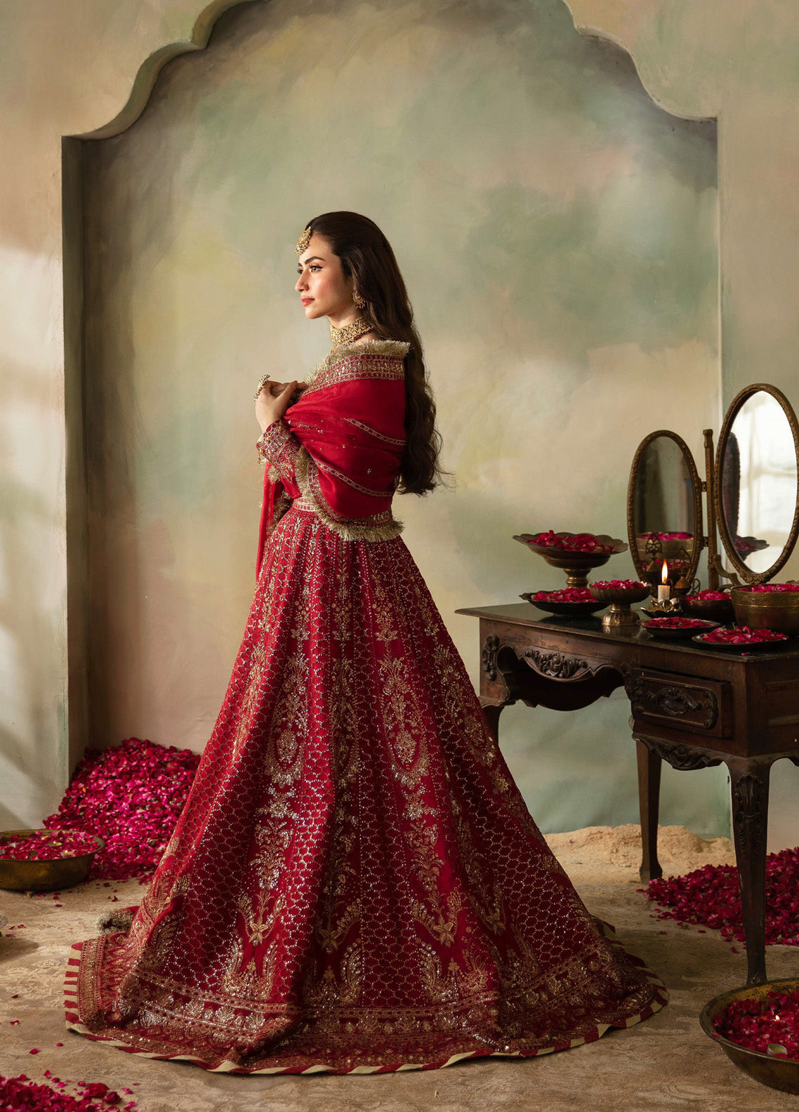 Elena By Saad Shaikh Embroidered Organza 3 Piece Unstitched Suit SSK24EW D-CERISE Elena By Saad Shaikh Embroidered Organza 3 Piece Unstitched Suit SSK24EW D-CERISE