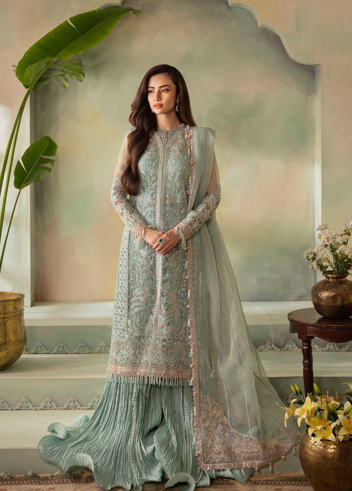 Elena By Saad Shaikh Embroidered Organza 3 Piece Unstitched Suit SSK24EW D-IRIS Elena By Saad Shaikh Embroidered Organza 3 Piece Unstitched Suit SSK24EW D-IRIS