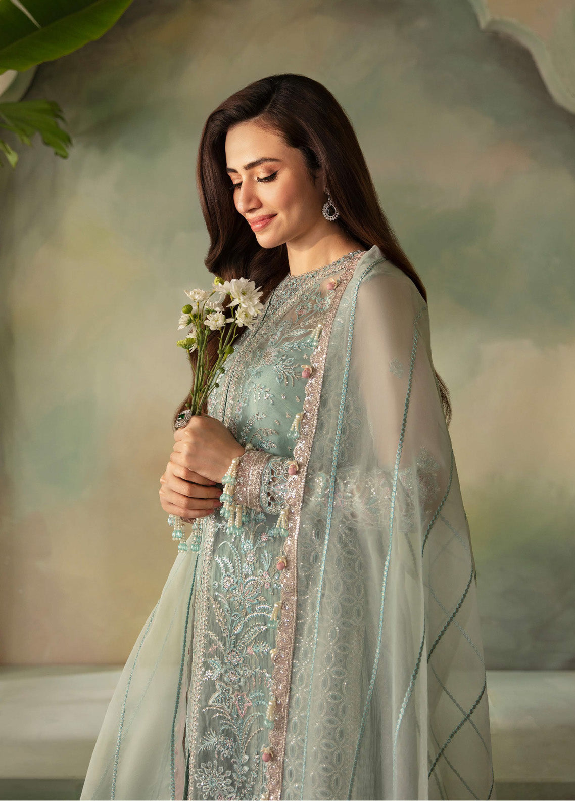 Elena By Saad Shaikh Embroidered Organza 3 Piece Unstitched Suit SSK24EW D-IRIS Elena By Saad Shaikh Embroidered Organza 3 Piece Unstitched Suit SSK24EW D-IRIS