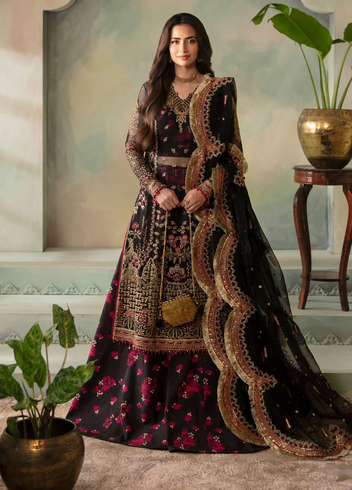 Elena By Saad Shaikh Embroidered Organza 3 Piece Unstitched Suit SSK24EW D-KOHINOOR Elena By Saad Shaikh Embroidered Organza 3 Piece Unstitched Suit SSK24EW D-KOHINOOR