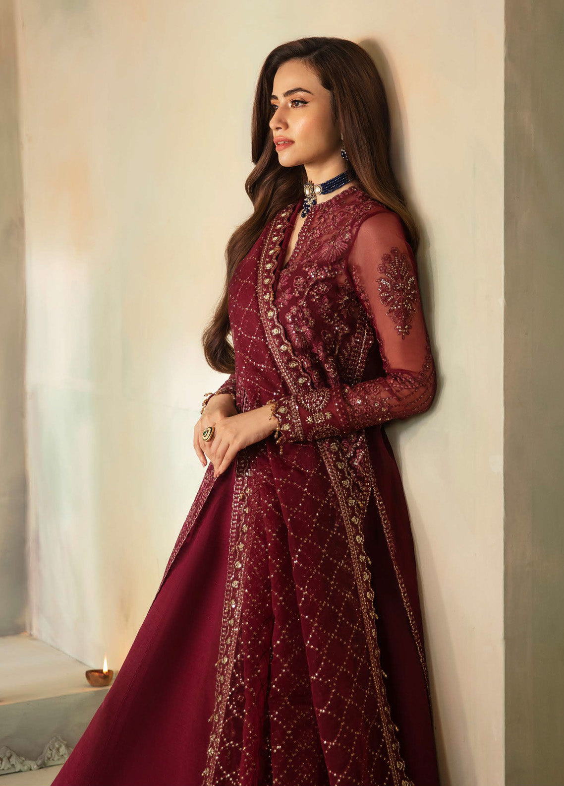 Elena By Saad Shaikh Embroidered Organza 3 Piece Unstitched Suit SSK24EW D-LEILA Elena By Saad Shaikh Embroidered Organza 3 Piece Unstitched Suit SSK24EW D-LEILA